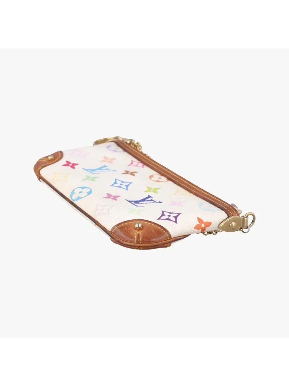 Louis Vuitton Pochette Mirror MM Blanc Monogram Multicolor Shoulder Bag